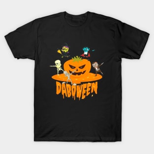 Dabbing Vampire Witch Skeleton Zombie Mummy Halloween T-Shirt